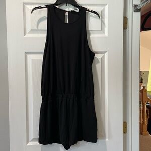 Elizabeth and James Black Romper.  Size M